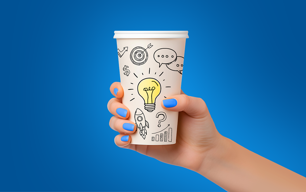 coffee cup in hand