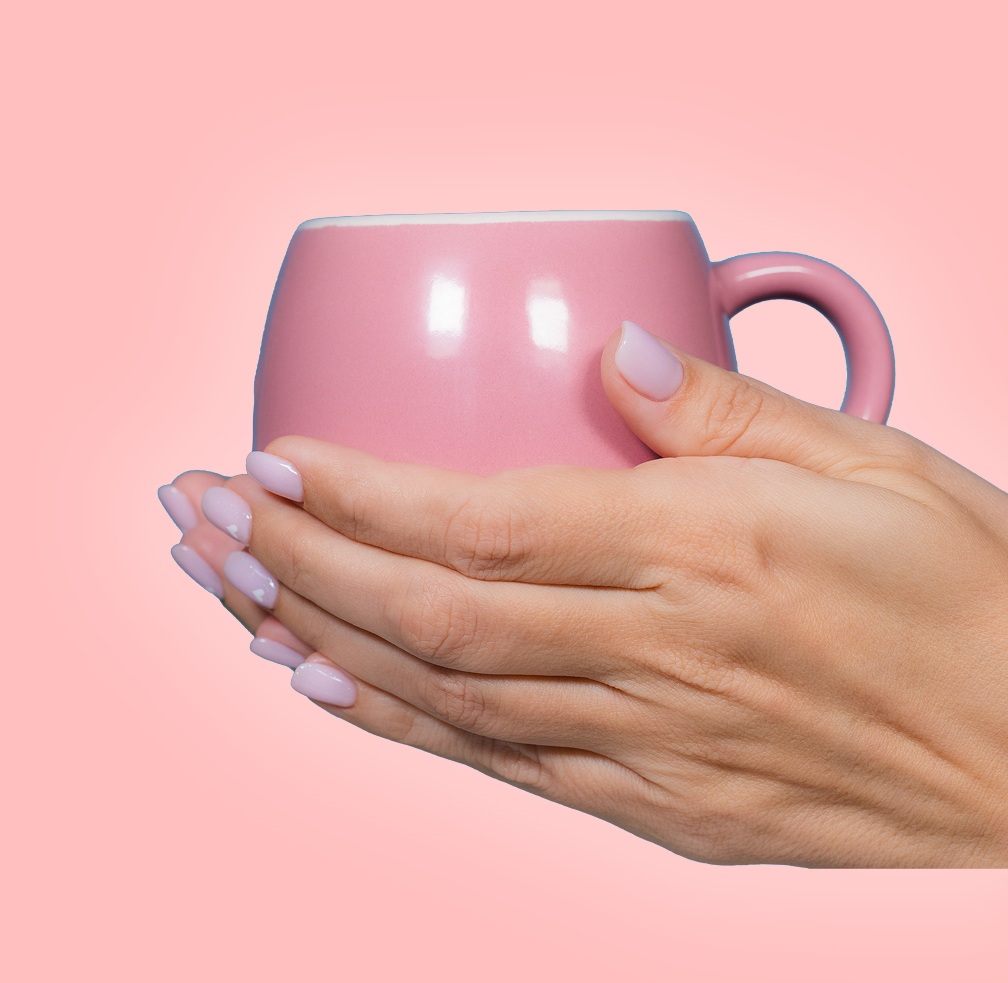 coffee cup in hand